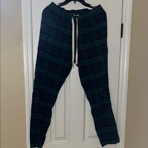 Vineyard Vines flannel Men's Green Plaid Pants-pajama Pants